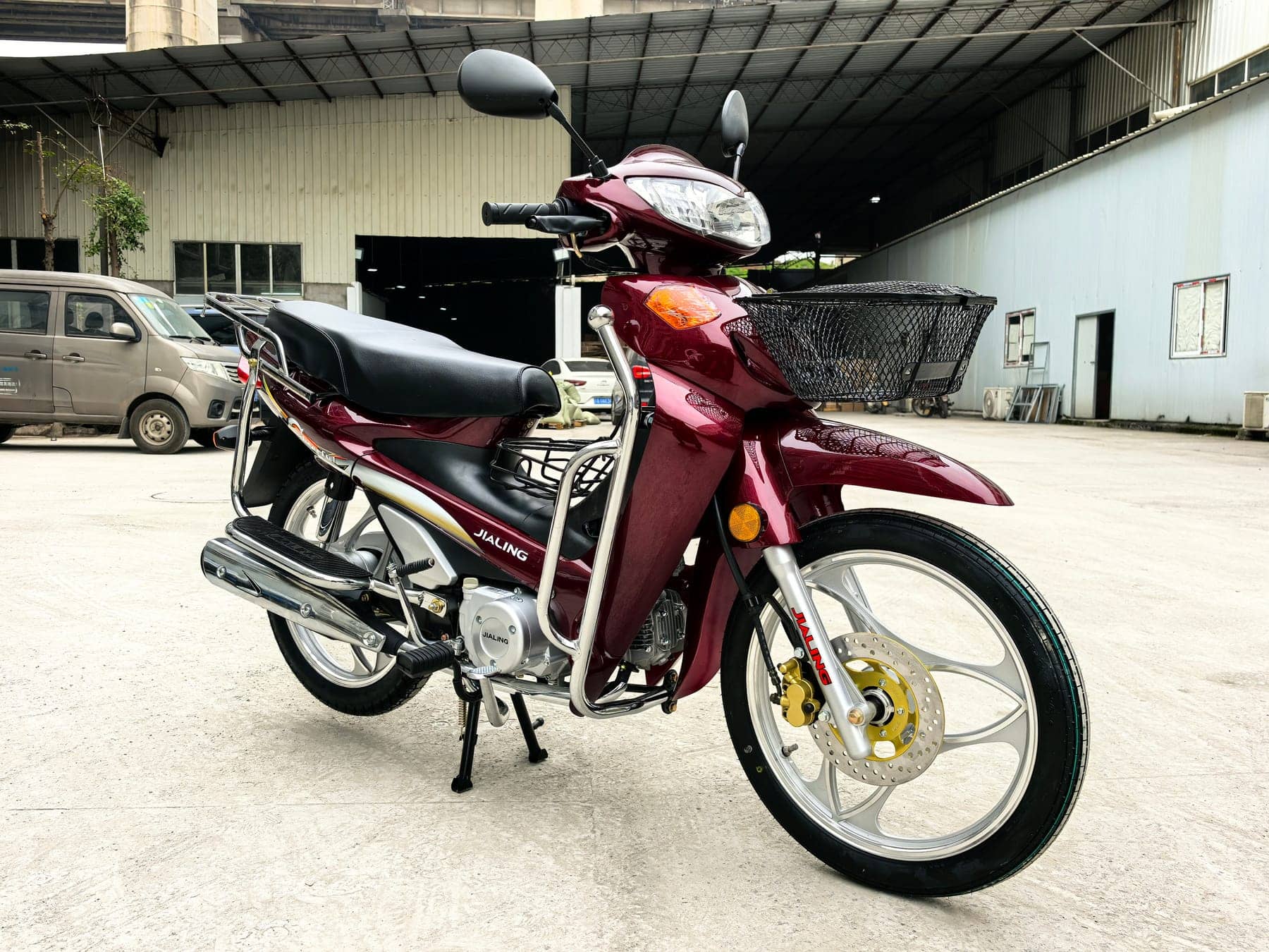 Jialing Cheerful, coloris Bordeaux, moto Jialing en Tunisie